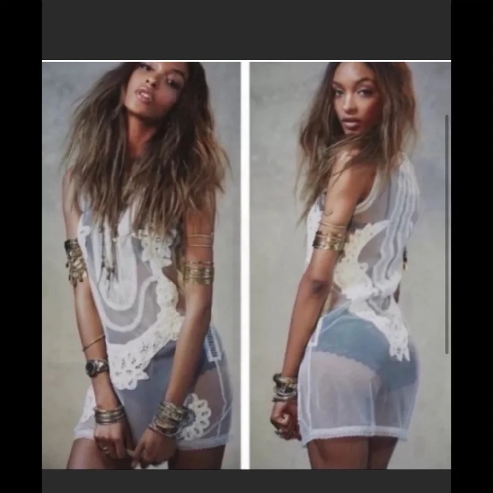 Candela X Free People Lace Mini Dress